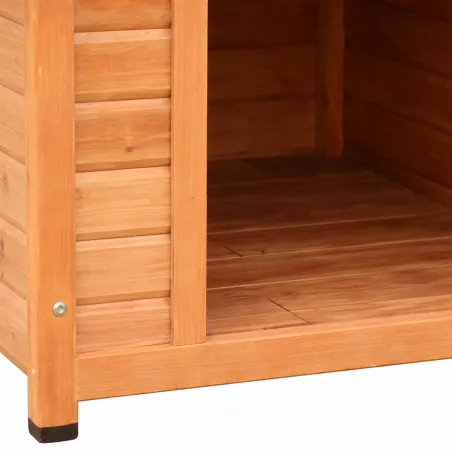 Niche chalet bois 88 x 78 x H 82 cm