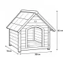 Niche chalet bois 88 x 78 x H 82 cm