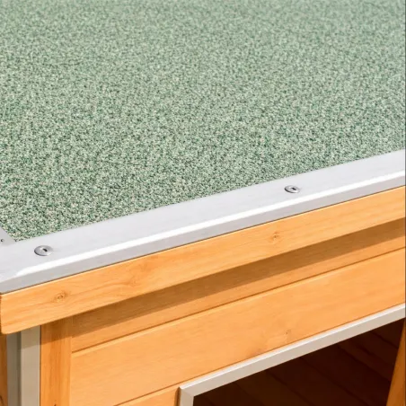 Niche isolée pour chien en bois – Extérieur été/hiver – 160 x 75 x 75 cm