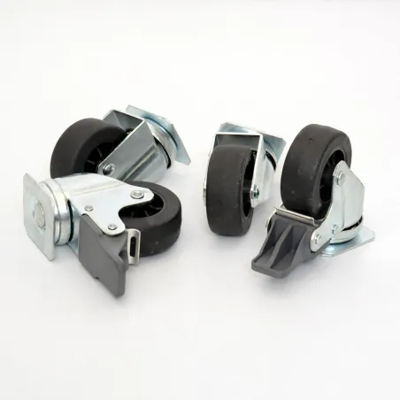 Set 4 Roues pour cage transport IATA - Transport animaux par avion