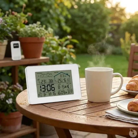 Station météo avec sonde extérieure Thermomètre hygromètre