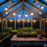 Guirlande lumineuse 20 boules blanche - 14,5 m