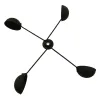 Girouette chat météo métal pour jardin, toit d'extérieur, direction du vent