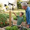 Girouette chat météo métal pour jardin, toit d'extérieur, direction du vent