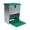 Abreuvoir métal galvanisé 30 L + Mangeoire à trémie anti nuisibles Feedomatic 20kg