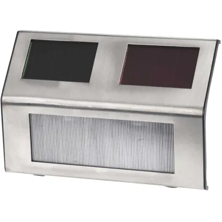 Lot de 4 lampes solaires LED inox | Éclairage extérieur économique