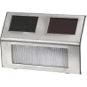 Lot de 4 lampes solaires LED inox | Éclairage extérieur économique