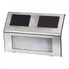 Lot de 4 lampes solaires LED inox | Éclairage extérieur économique