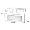 Lot de 4 lampes solaires LED inox | Éclairage extérieur économique