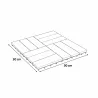 Lot de 4 Dalles terrasse bois acacia 30×30 cm