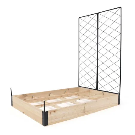 Lot de 3 carrés potager en bois de sapin