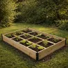 Lot de 3 carrés potager en bois de sapin