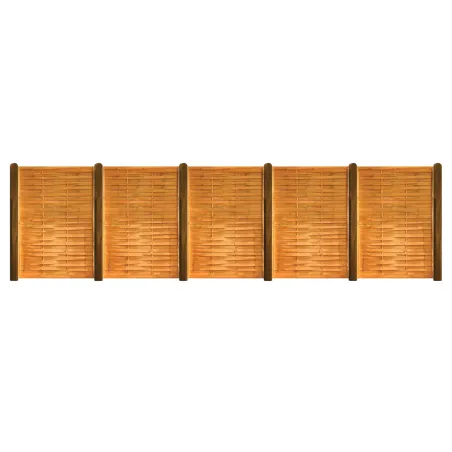Kit 36 m de clôture bois - Hauteur 180x3,5 cm