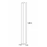 Kit 36 m de clôture bois - Hauteur 180x3,5 cm