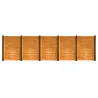 Kit clôture bois complet 9m - Panneaux 180cm avec poteaux et fixations