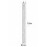 Lot de 20 piquets en châtaignier Ø6 cm - Longueur 1,5 m