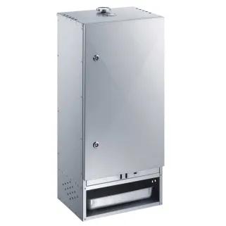 Fumoir Peetz F85 en acier aluminisé avec porte H 85 x L 39 x P 28 cm