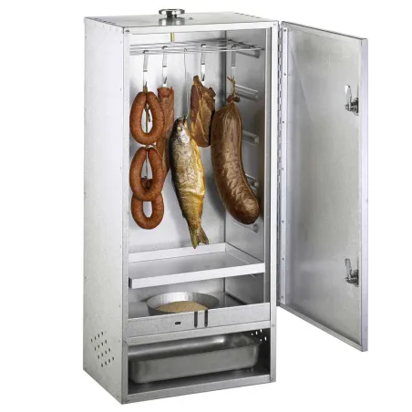 Fumoir Peetz F85 en acier aluminisé avec porte H 85 x L 39 x P 28 cm