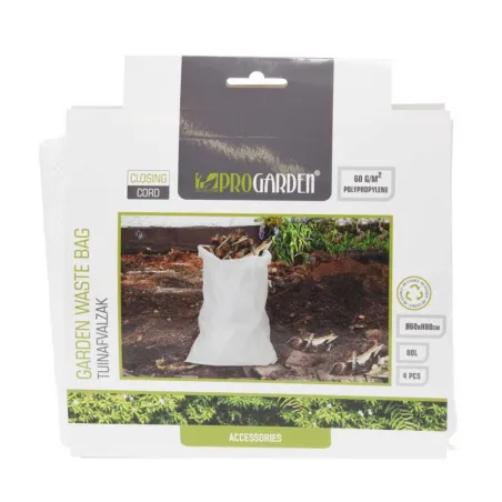 Sac à déchets jardin 60x80cm ficelle fermeture - Lot 4 pièces