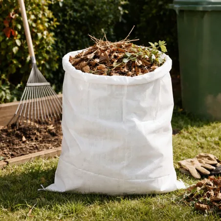 Sac à déchets jardin 60x80cm ficelle fermeture - Lot 4 pièces