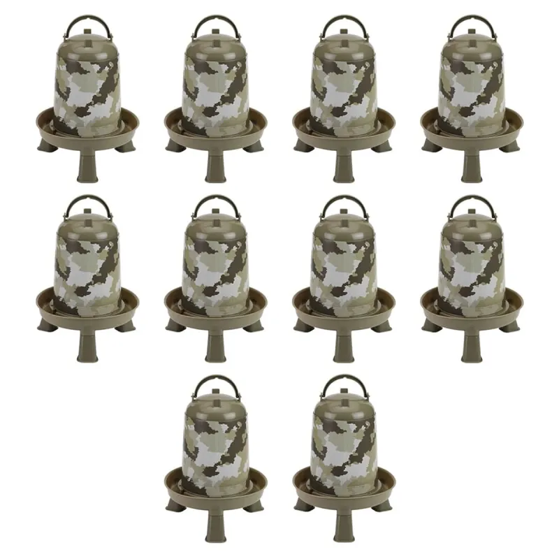 Lot de 10 Abreuvoirs camo Ø 23 cm 22.5cm h 5 L