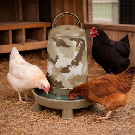 Lot de 5 Abreuvoirs camo Ø 23 cm 22.5cm h 5 L