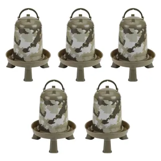 Lot de 5 Abreuvoirs camo Ø 23 cm 22.5cm h 5 L