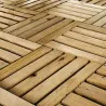 4 Dalles en bois autoclave 40 x 40 x 2,8 cm