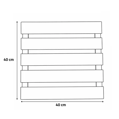 4 Dalles en bois autoclave 40 x 40 x 2,8 cm