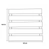 4 Dalles en bois autoclave 40 x 40 x 2,8 cm