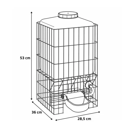 Abreuvoir automatique Gaun 20 L – Grande capacité multi-animaux