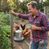 Abreuvoir poules à double paroi tôle galvanisée Gaun 12L
