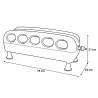 Abreuvoir automatique canards et oies 75 X 25 X 27 cm