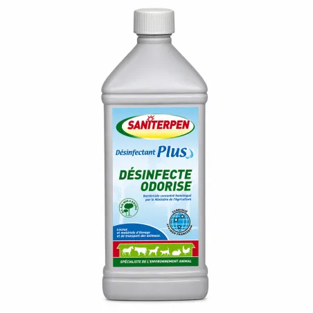 Désinfectant Plus liquide 1 L - Homologué - odeur pin Saniterpen 