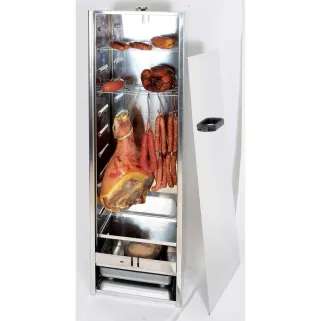 Fumoir Peetz viande et poisson 120 cm acier inoxydable Porte coulissante avec poignée