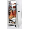 Fumoir Peetz viande et poisson 120 cm acier inoxydable Porte coulissante avec poignée