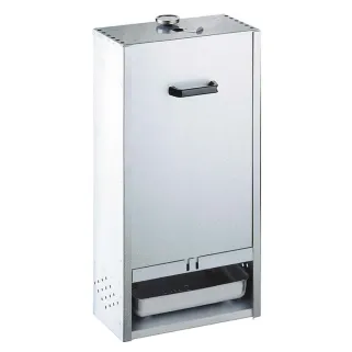 Fumoir Peetz viande et poisson H75 cm acier aluminisé porte coulissante avec poignée - Ducatillon