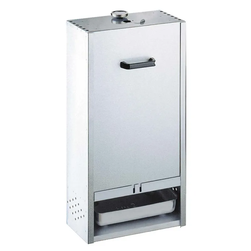 Fumoir Peetz viande et poisson H75 cm acier aluminisé porte coulissante avec poignée - Ducatillon