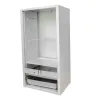 Fumoir Peetz viande et poisson H75 cm acier aluminisé porte coulissante avec poignée - Ducatillon