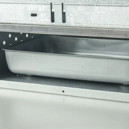Fumoir Peetz viande et poisson H75 cm acier aluminisé porte coulissante avec poignée - Ducatillon