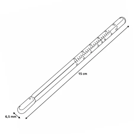 Thermomètre tube rouge - OLBA