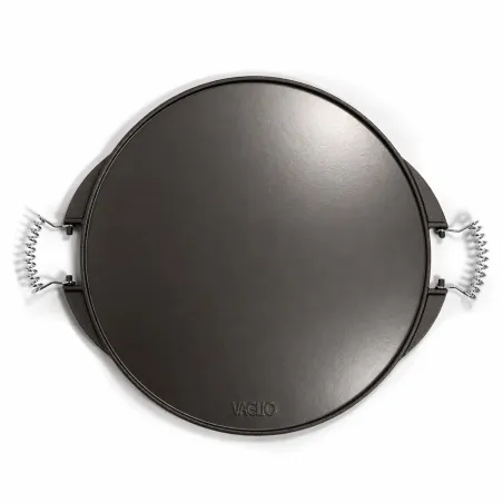 Plancha ronde barbecue réversible fonte émaillée Ø43cm 6-8 pers