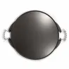 Plancha ronde barbecue réversible fonte émaillée Ø43cm 6-8 pers