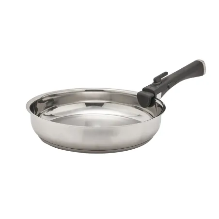 Lot de 3 Poêles acier inoxydable diamètres 20, 24 et 26 cm