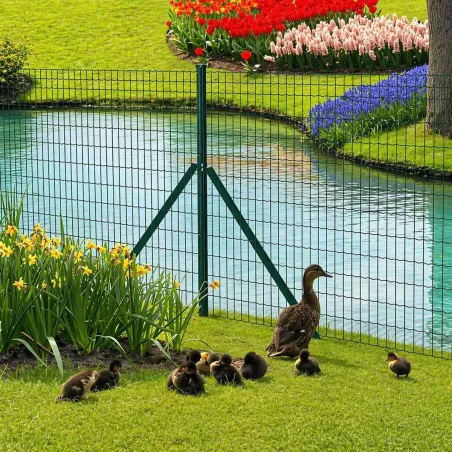 Kit clôture grillagée 40 x 1,20 m - Maille 100x75mm - Fil 2,1mm