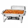 Chafing Dish Inox Bain-Marie 60x36x32cm Buffet Couvercle