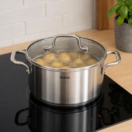 3 casseroles 3 couvercles H816S6 Infinite Ø 16, 18 et 24 cm