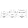 3 Casseroles avec manche amovible