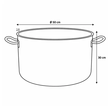 Braisière acier inoxydable Ø.50cm