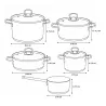 Batterie de cuisson 9 Pièces